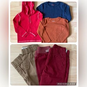 Boy’s 5T Clothing Bundle Pants and Long Sleeve Shirts